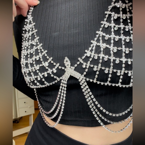 Crystal Bra with Tassels - Picture 6 of 10